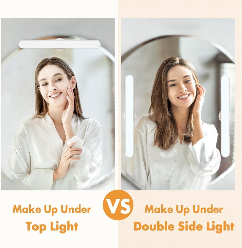 cambk Set of 2 Wireless Vanity Makeup Lights for Mirror, Rechargeable LED Stick On Light Bar for Bathroom Mirror with 3 CCT&Dimmable, Elegant Cordless Lighting Chritsmas Holiday Gifts for Women - Image 5